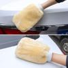 New Thickened Car Washing Gloves Soft Microfiber Large Car Washing Supplies Wool Plush Wipe Automotive Tools