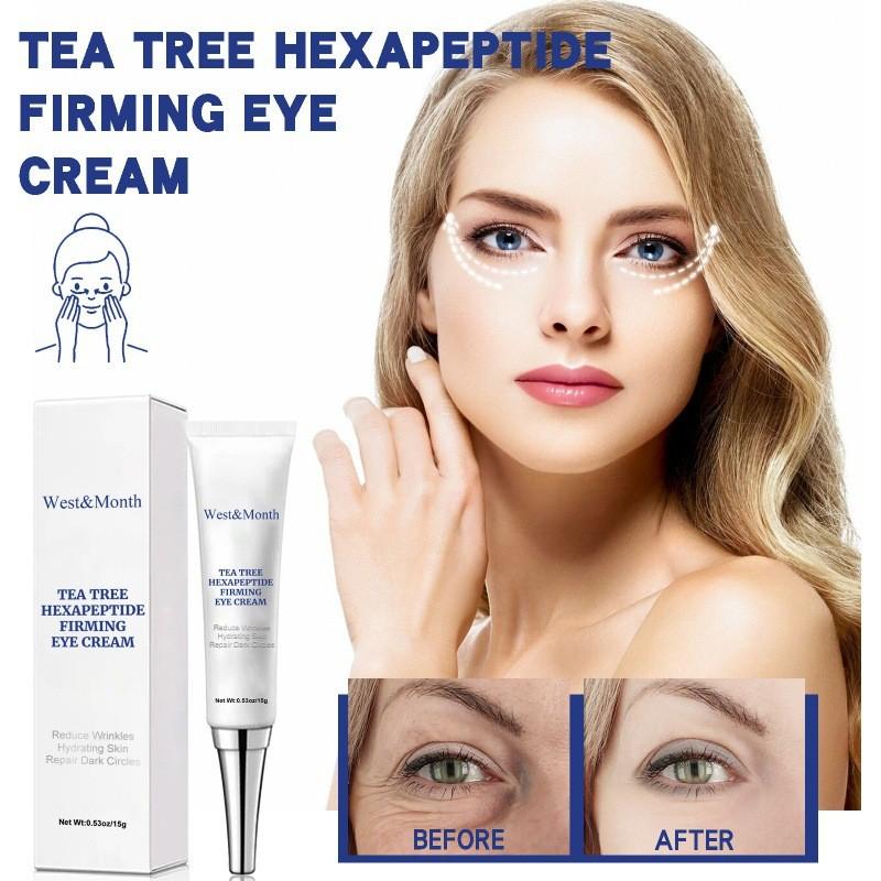 West Month Tea Tree Six Peptide Firming Eye Cream For Smoothing Fine Lines And Repairing Delicate Skin