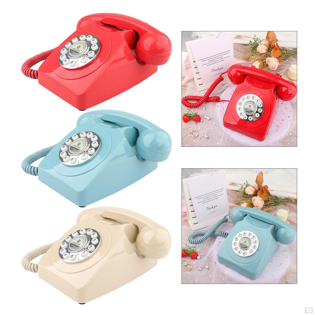 Kitap Telefon Kaydedici Retro Sabit Hat Masaüstü Ev İçin