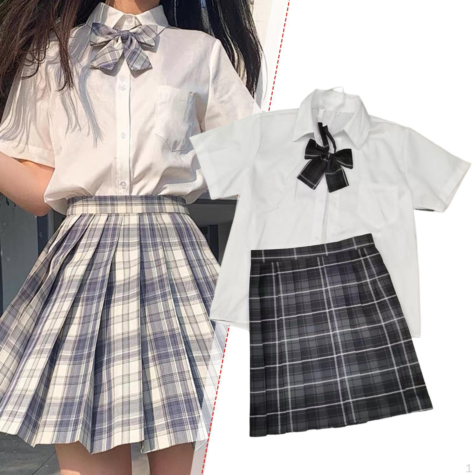 

Women Japanese Uniform Outfit Comfortable Cosplay Costume for Shopping Stage XS