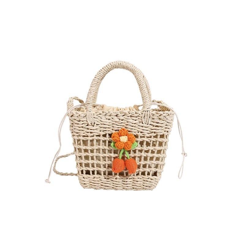 Adorable 2024 Mini Woven Straw Bag In Brown And Beige Ideal For Daily Outfits
