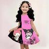 Sanrio Hello Kitty And Friends 2026 Summer For 3-14 Years Children Girl Breathable Imitation Cotton Short Sleeves Dress