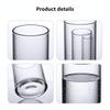 Borosilicate Glass Vase For Hydroponic Plants Straight Cylinder Design Indoor Desktop Decoration