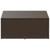 Garden Storage Box Brown 110x50x58 cm Poly Rattan