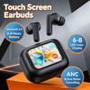 Wireless Bluetooth 5.4 Headset, Color Touch Screen with Noise Reduction for Commuting & Workouts