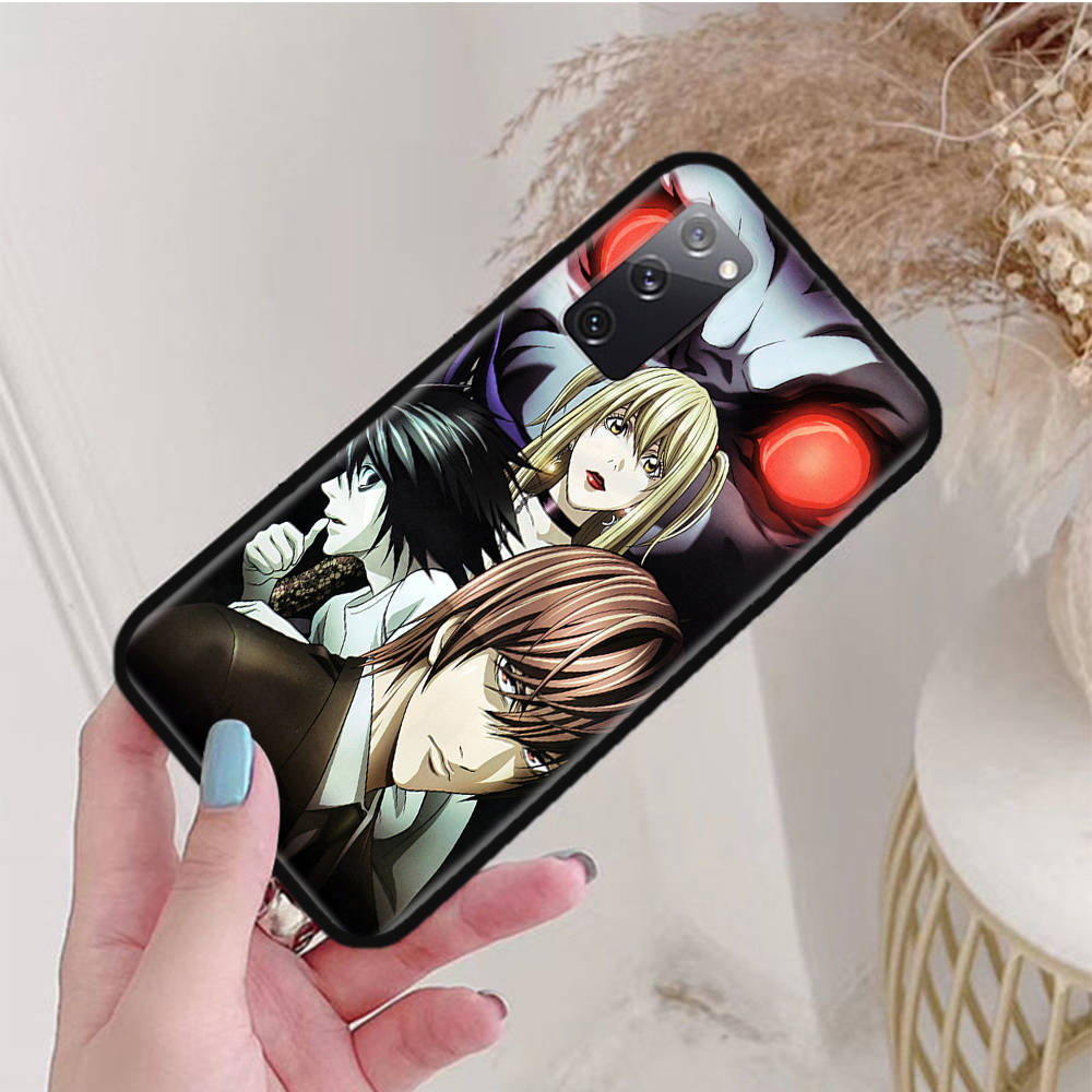 Husă Neagră pentru OPPO Reno 8 6 5 4 Pro Plus Find X3 A17 A3 A31 A38 A40 A53 A54 A55 A74 A76 A78 A77 A80 A94 A95 A96 Lite W-62 Death Note