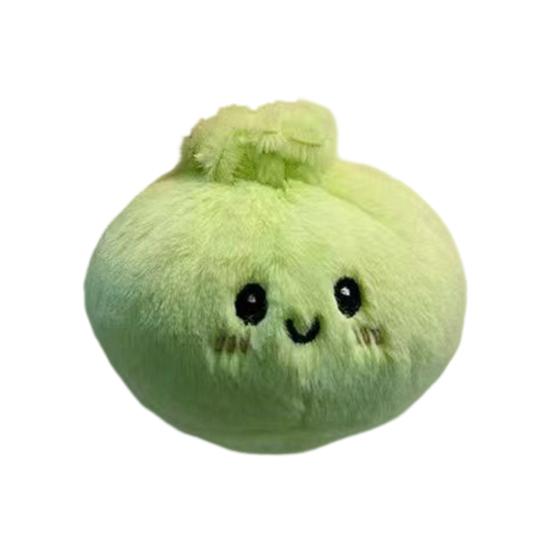 Plush Steamed Bun Toy Stuffed Cartoon Expression Dumpling Doll Bag Backpack Purse Charm Hanging Decoration Birthday Gift