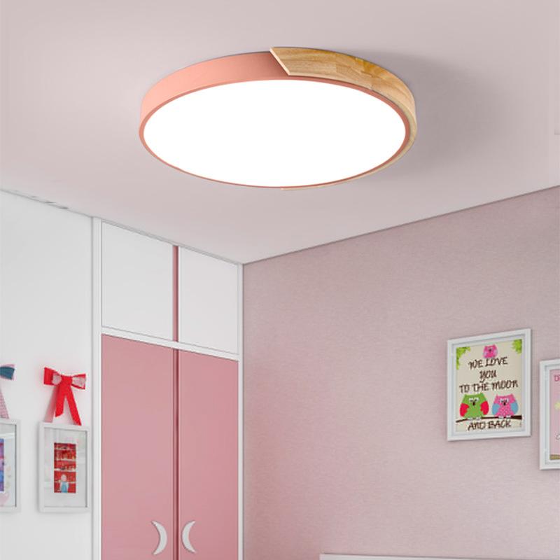 30cm LED Ceiling Light Bedroom Ultra Thin Lamp Wooden Ceiling Lamp Remote Control Living Room Lighting Kitchen Corridor Balcony