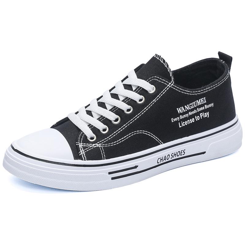 2025 Lato Męskie Buty Płócienne, Oddychające w Stylu Hongkońskim, Modna Casualowa Moda dla Studentów