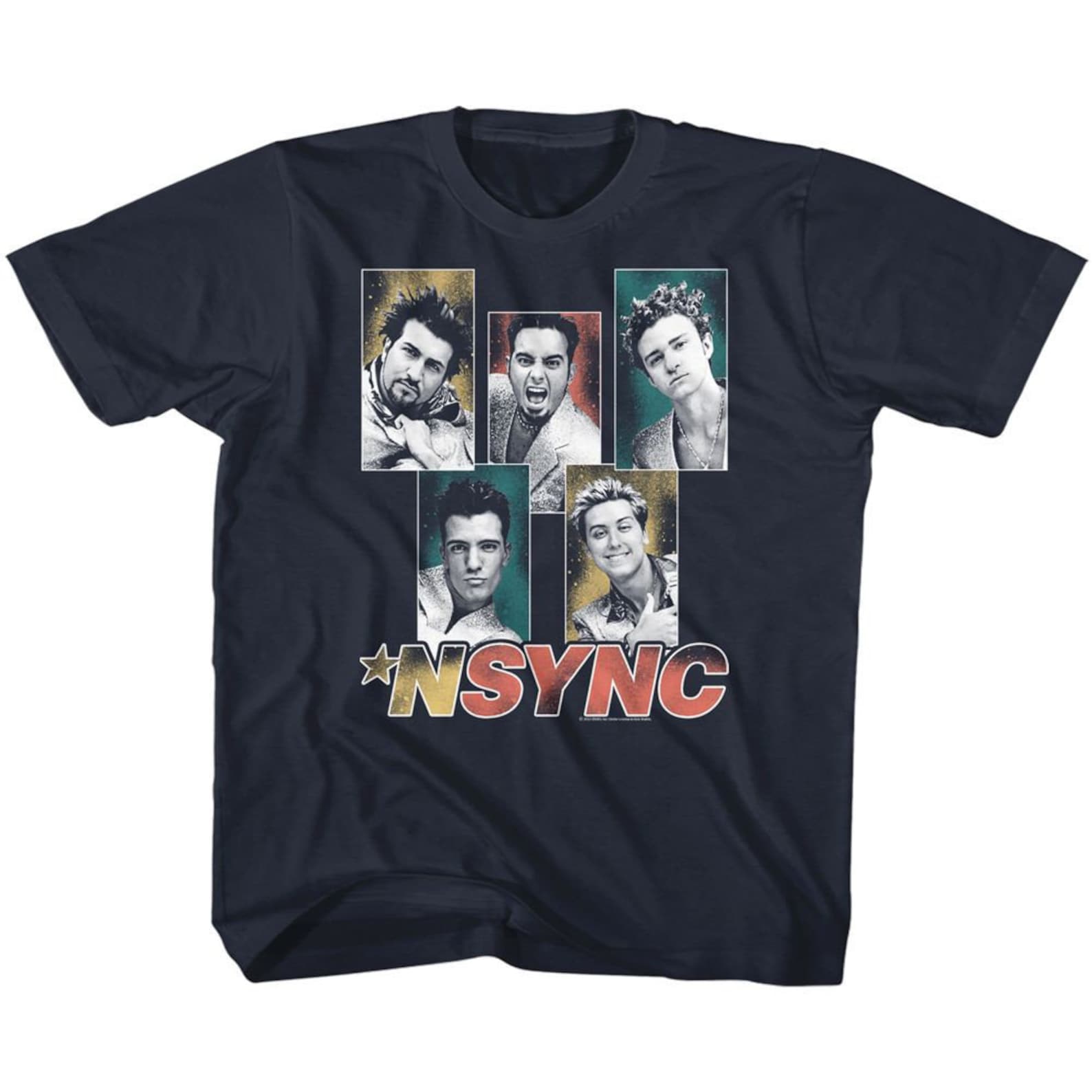 NSYNC Sparkly Boxes Navy Toddler T-Shirt 3XL