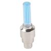 Blue Color Bike Valve Cap Light Wind Fire Effect Tire Valve Nozzle Lamp  Bicycle Safety