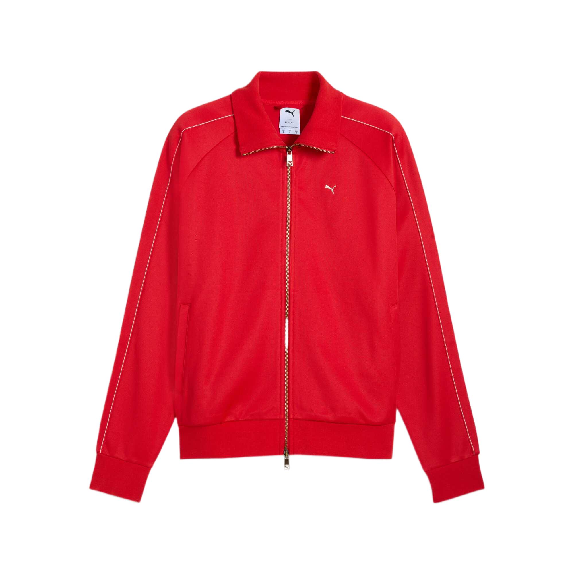 

Puma Logo Breathable Polo Soft Long Sleeve Jacket Men jackets Red 629936-11 S