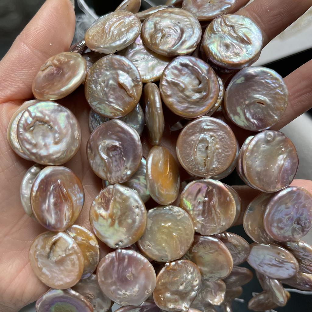 DIY Jewelry Accesorry Round Baroque Pearl 20mm For Jewelry Making DIY Necklace Earrings Bracelet Accessory Length 18cm