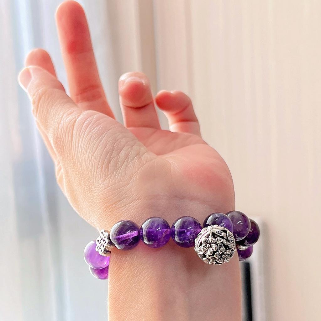 10Mm Design Natural Amethyst Bracelet Bracelet