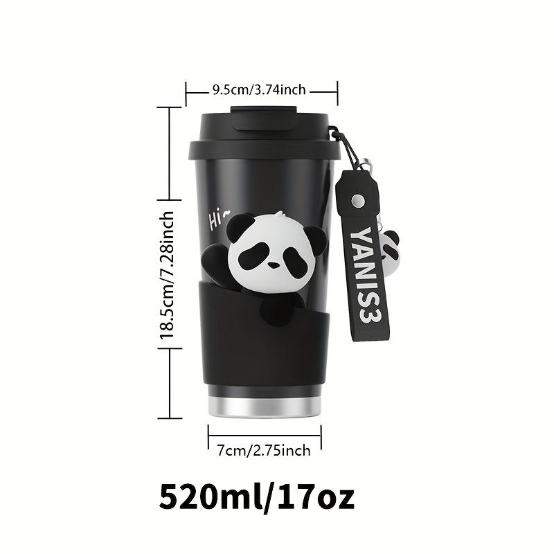 Insulated SUS316 Ceramic Stainless Steel Panda Coffee Mug BPA FREE Travel Mug 520ml 17oz Free Carry Freesip and Spout Twist On Lid Best Cup