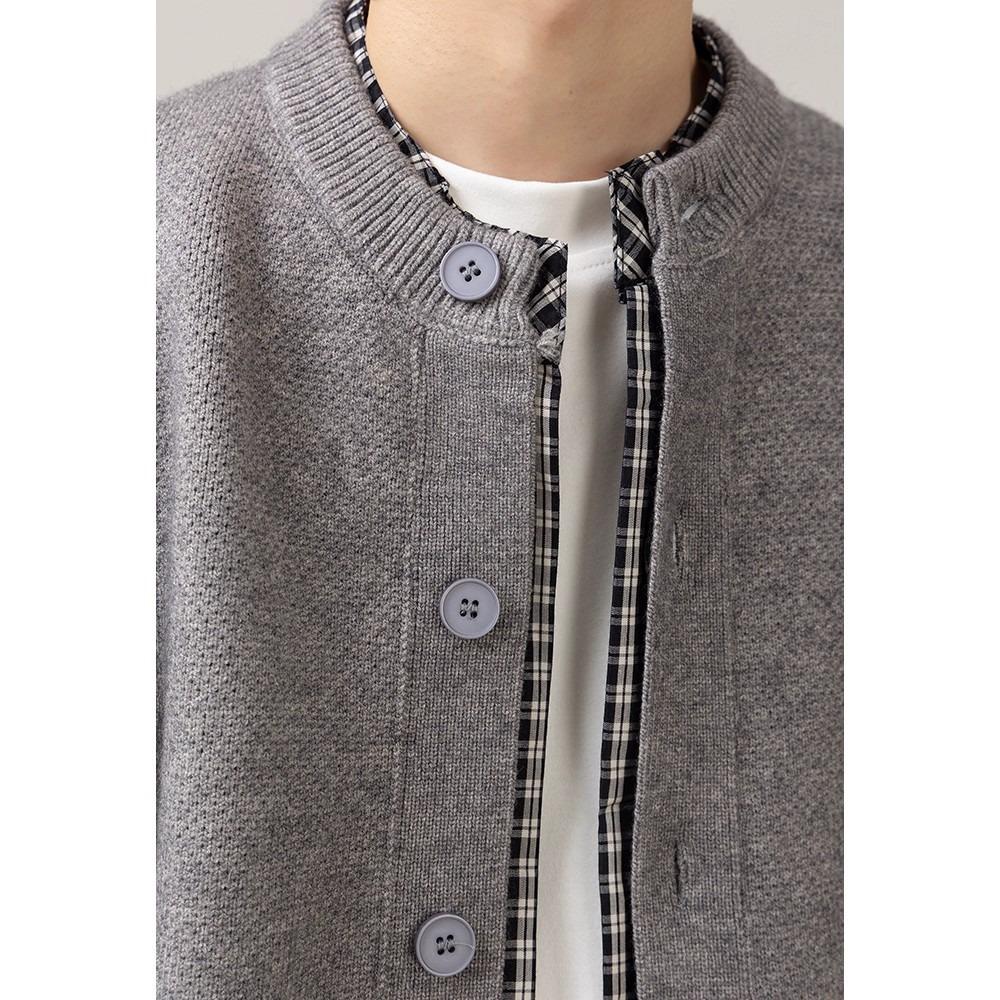 Gilet en tricot patchwork style coréen pour homme - Collection Automne/Hiver 2025