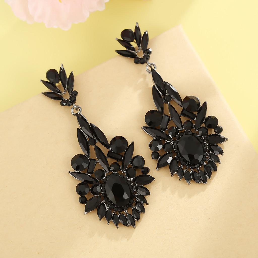 Geometric Alloy Drop Earrings For Women Fashion Statement Party Jewelry
