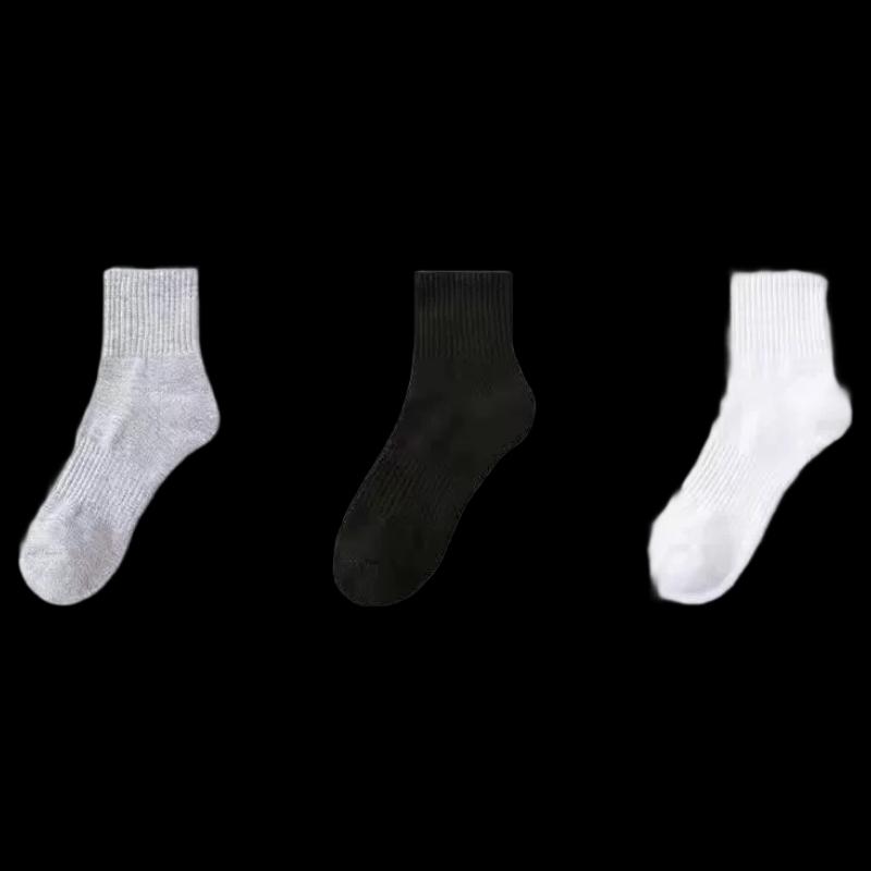 Unisex schweißabsorbierende Socken mit Rundhalsausschnitt 10er-Pack