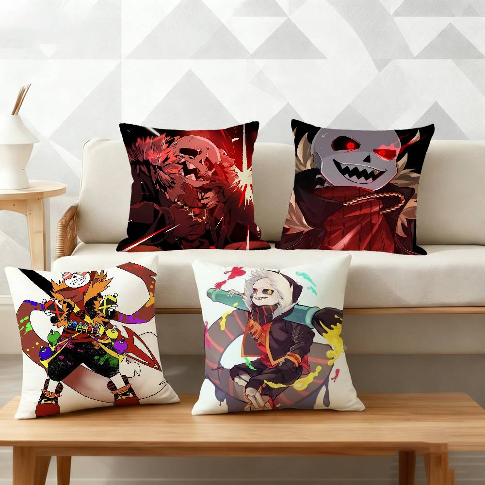 Fell Ink Sans UUndertale Pillow Case for Sofa Living Room Home office Decor Protective Cover
