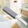 2pcs Pumice Stone Toilet Bowl Cleaner Efficient Toilet Bowl Cleaner Brush with Curved PP Handlee for Tiles BBQ Grills