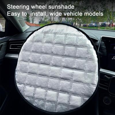 Housse de Volant Anti-Chaleur Bouclier de Volant Automobile Protecteur Pliable Bloqueur Solaire Pour Temps Chaud Été Automobile