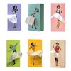 Classy Girl Facial Tissue Box Creative Retro Rectangular Tissue Box Case Tissue Storage Case for Vanity Countertop Night Stand