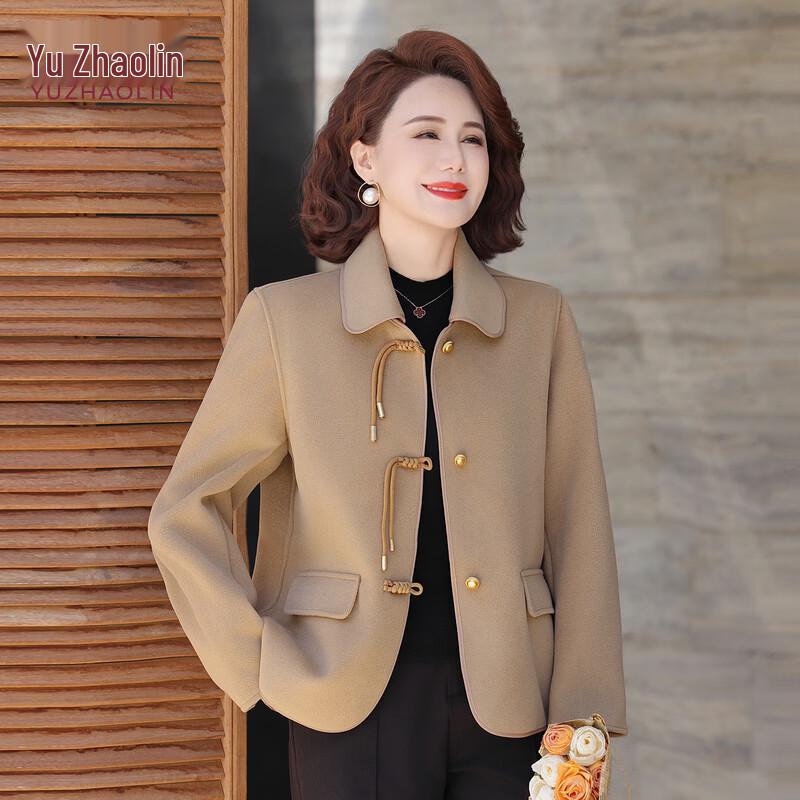 Yuzhaolin Women s Double-Sided Woolen Short Coat 2XL