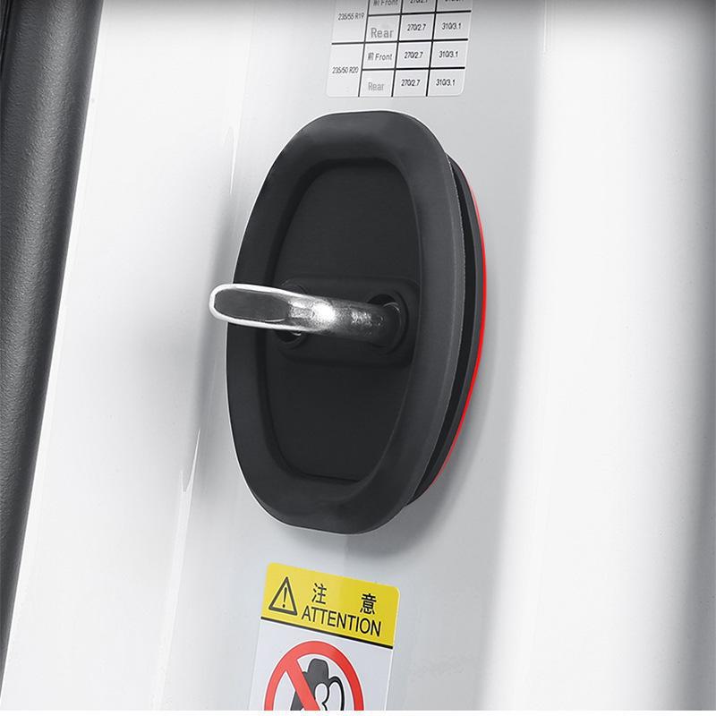 Universal Car Door Lock Rubber Sleeve: Shock Absorption & Sound Reduction