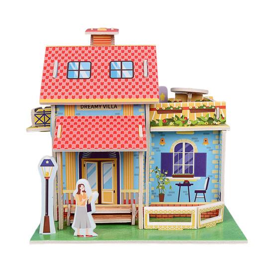 

Pet Memorial House Environmentally Friendly Realistic 3D Pet House Replica of Warm Home Hand-Assembled for Perfect Farewell A