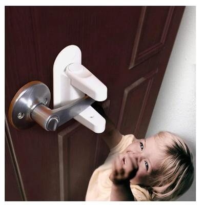 Child Baby Safety Lock Rotation Proof Professional Door Adhesive Security Latch Multi-functional Simple,Durable ABS Tool-free Installation