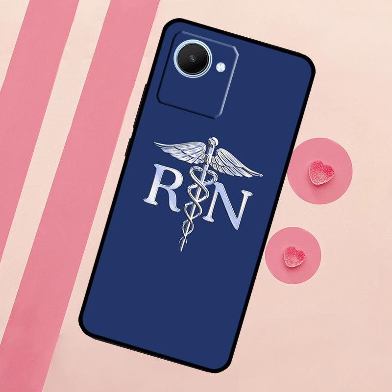 Nurse Medical Health Heart For Realme C67 C75 C63 C61 C71 C55 C51 C65 C53 10 11 12 13 14 15 Pro Plus GT6 GT7 Pro Case