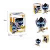 Elvis Stitch Funko Pop Anime Doll Figure Collectible Toy For Kids Gift