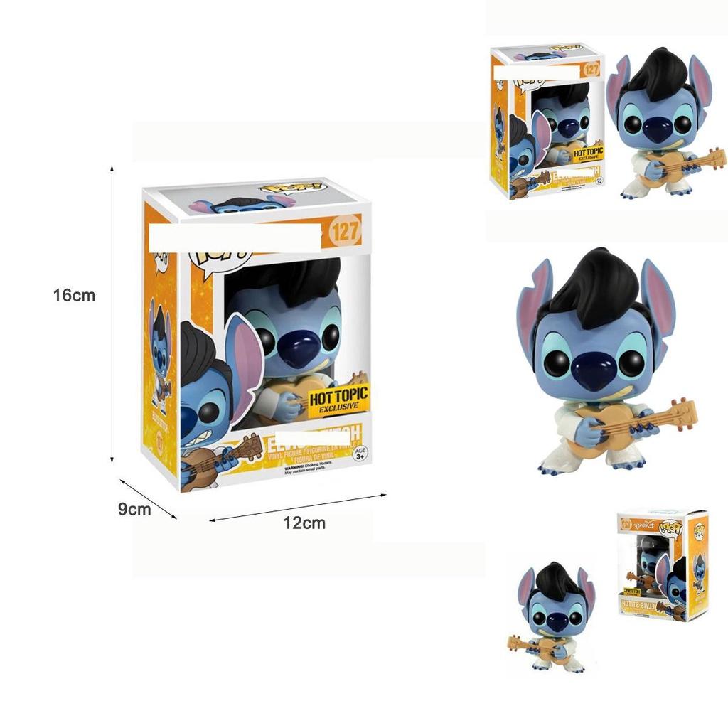 Elvis Stitch Funko Pop Anime Doll Figure Collectible Toy For Kids Gift