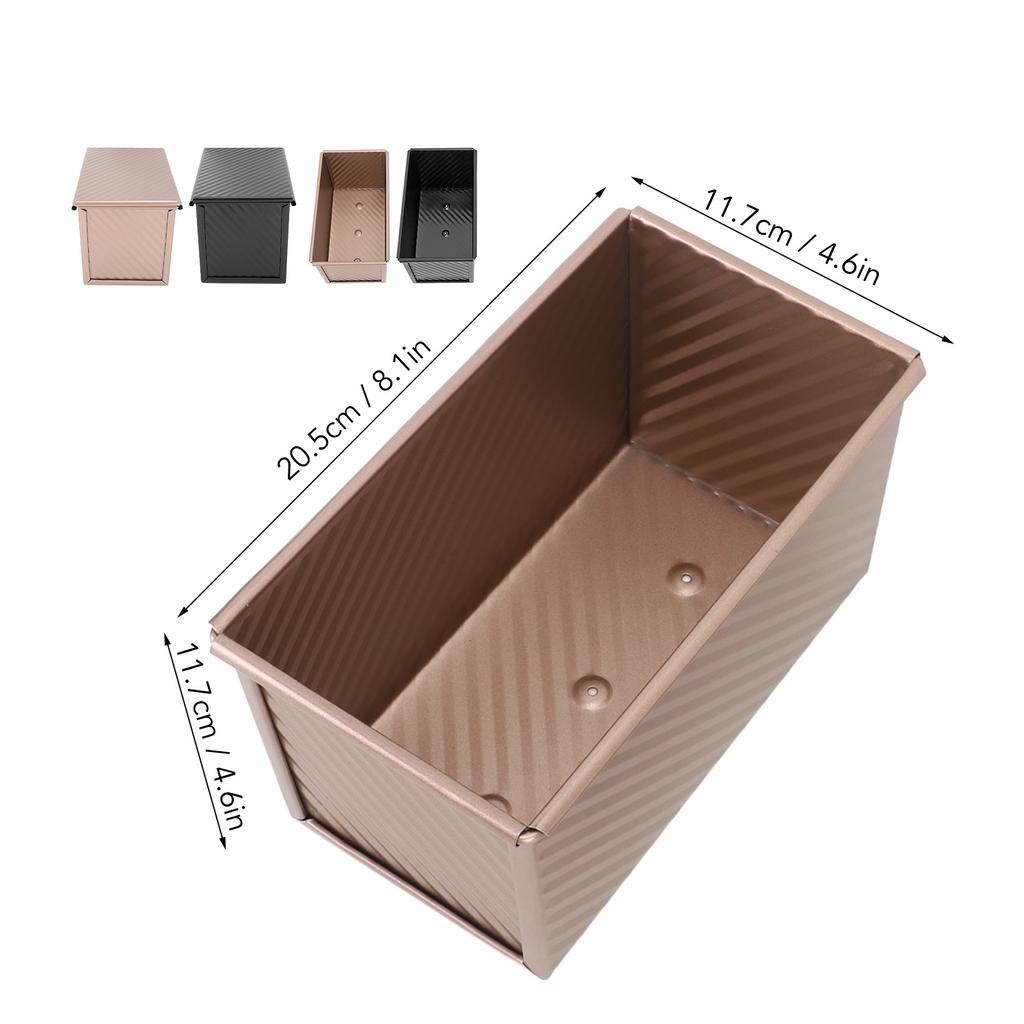 Bakeware Loaf Pan Loaf Pan Non Stick Bakeware for Baking Bread Carbon Steel Corrugated Bread Toast Box for Baking Bread Loaf Pan