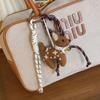 Handmade Wool Felt Deer Ornament Keychain - Creative Animal Bag Charm Gift
