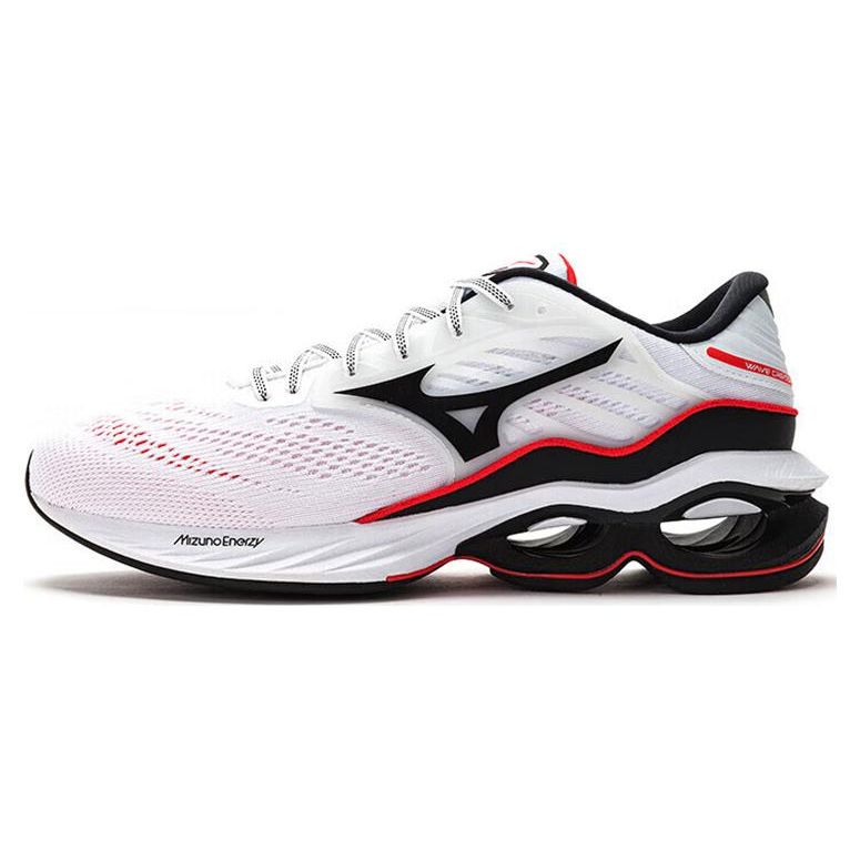 Mizuno Creation 23 Lace-Up Shock Absorption Non-Slip Wear-Resistant Low-Top Casual Running Shoes Men Sneakers White Black J1GC220157
