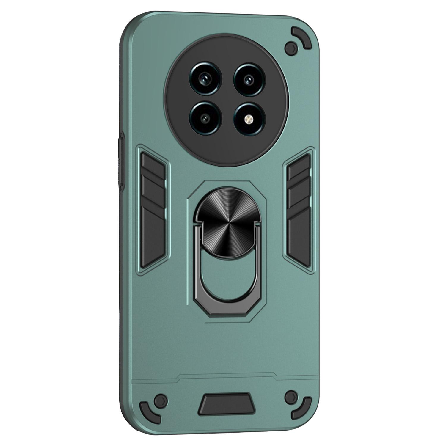 

Чохол для телефону Realme 13 Pro 5G (Глобальний)/13 Pro+ 5G (Глобальний) Чохол PC+TPU Drop Defend з підставкою Green