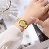 OPK Women's Elegant Simple Quartz Watch Waterproof Luminous Gold