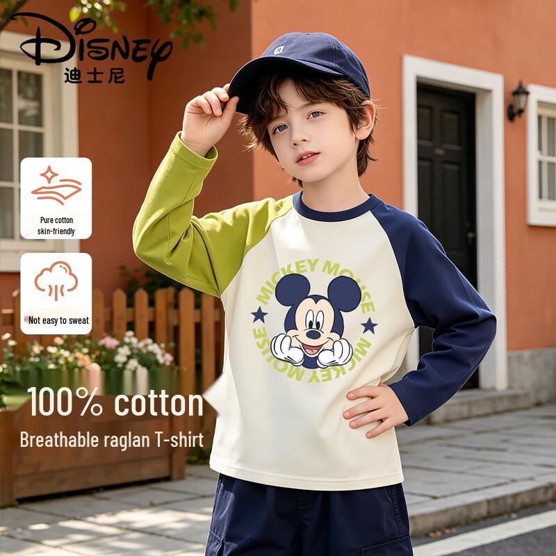 Disney Kids' Autumn Cartoon Cotton Long Sleeve T-Shirt