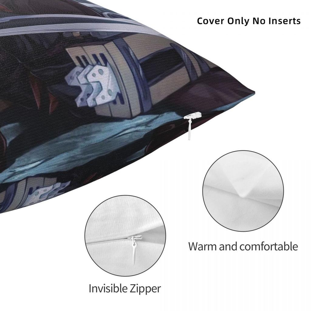 Levi Pillow Cases Attack On Titan Shingeki No Kyojin Cushion Covers Zippered Decor Pillowcase For Home 45X45Cm