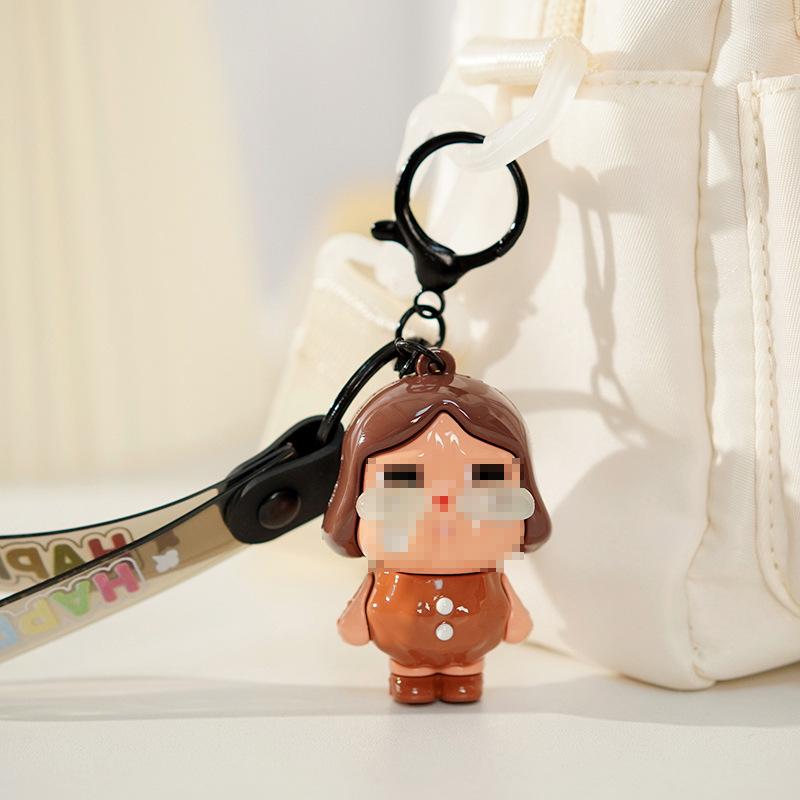 

2025 Гальванизированный Мультяшный Брелок-Подвеска Cry Baby - Милое Украшение для Школьной Сумки 50 Pieces Figurine Only (No Keychain) кофейный