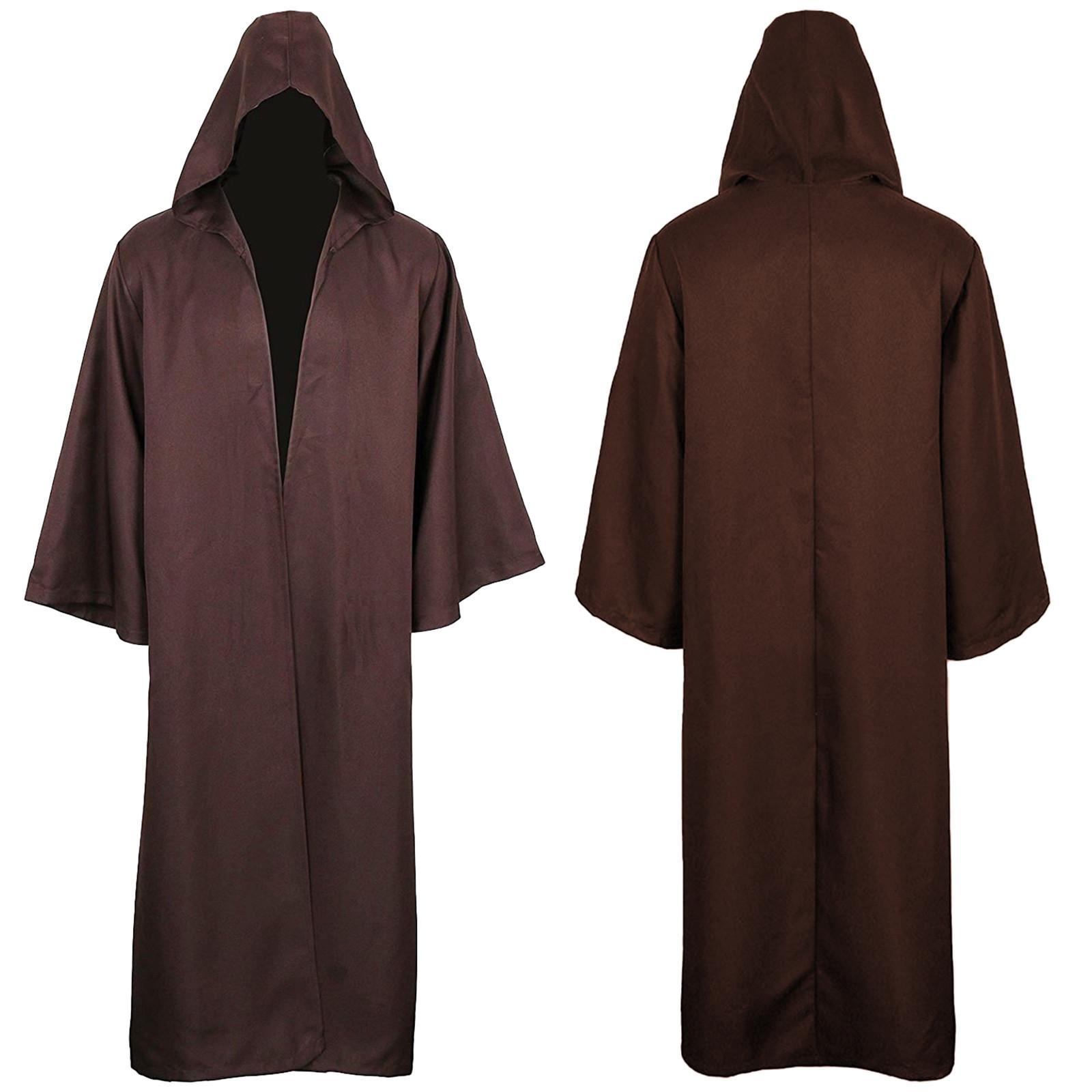 

Men s And Women s Halloween Costumes Grim Cloak Hooded Capes Jacket Long Coat L кавовий