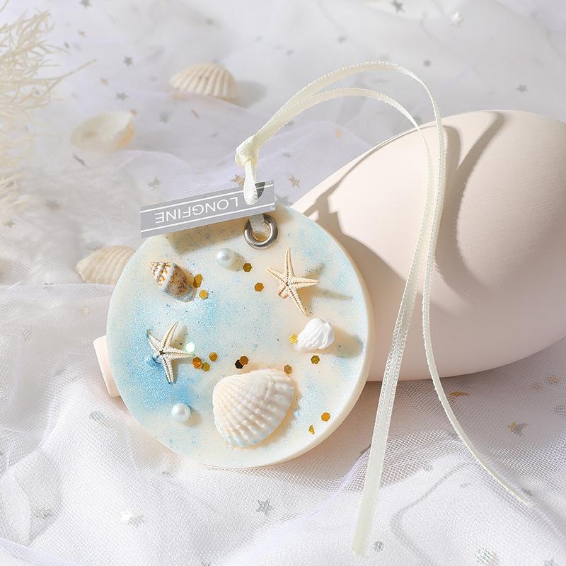 Aromatherapy Wax Tablets Gardenia Room Wardrobe Aromatherapy Wax Tablets Ocean Shells Creative Long-lasting Fragrance Gift Pendant