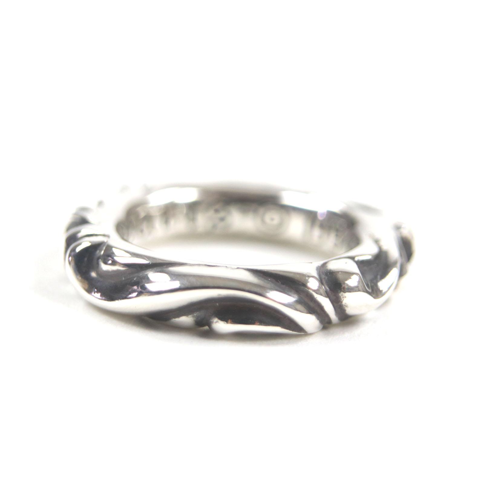 

Excellent CHROME HEARTS Ring Scroll banding Silver 925 mens Used