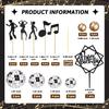 Disco Ball Music Dancing Themed Cake Cupcake Decorations with Mirror Balls for 70s 80s 90s Birthday Fever Wedding Party Supplies