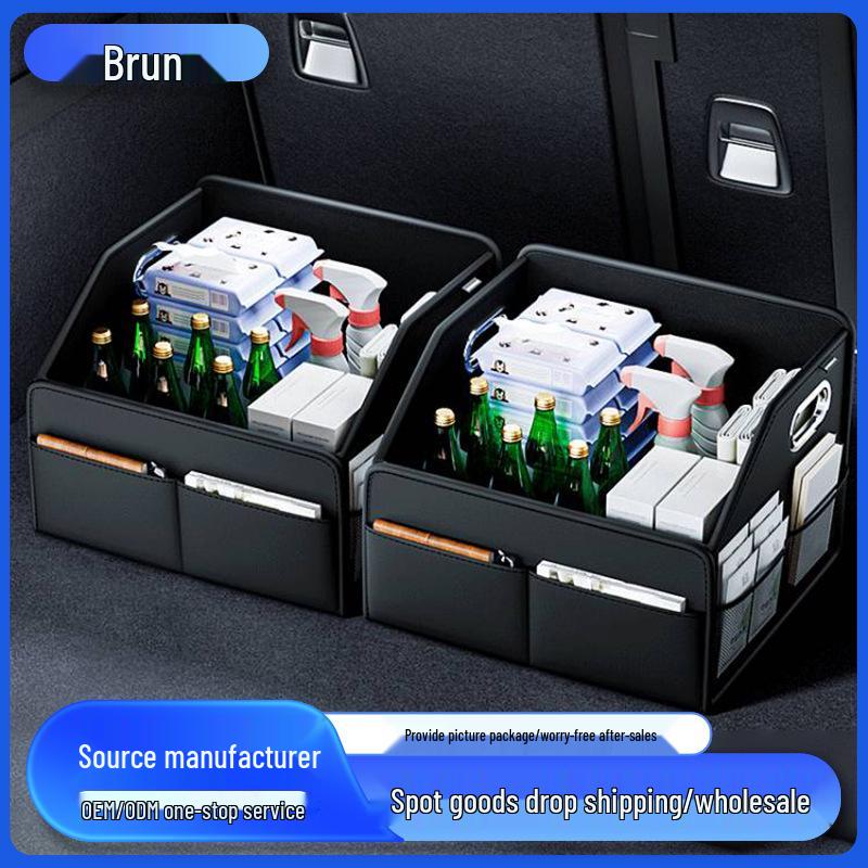 Portable Foldable Car Trunk Organizer - Large Capacity Storage Box