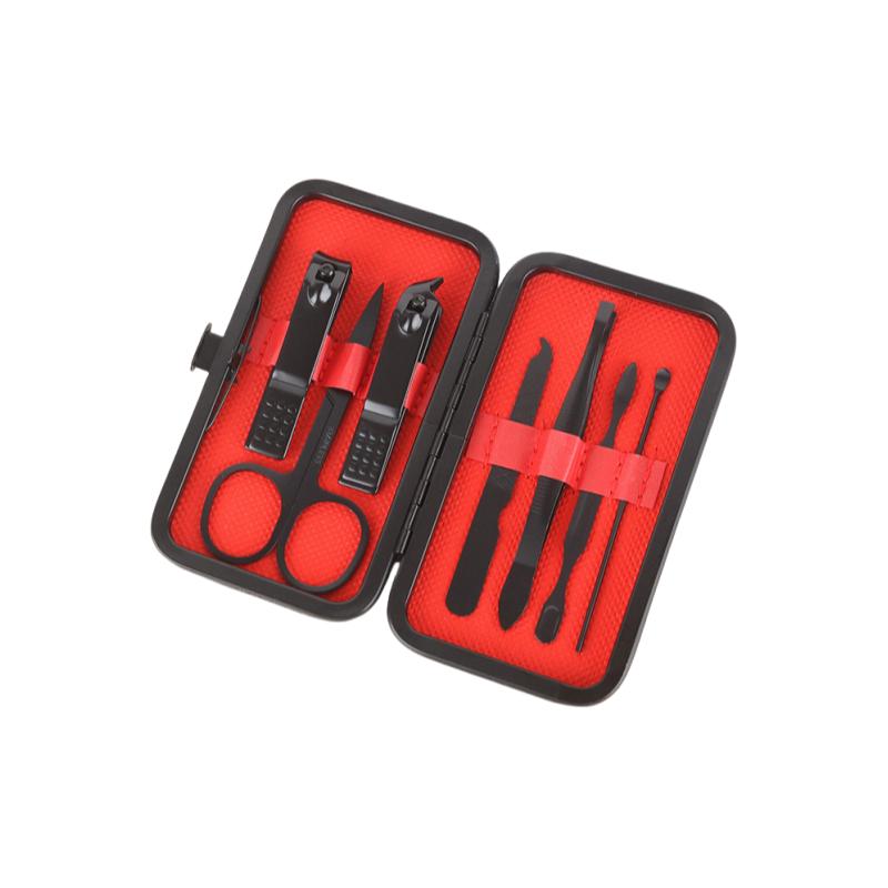 

7-piece nail tool set, nail clipper set, nail clipper set, nail knife set чорний