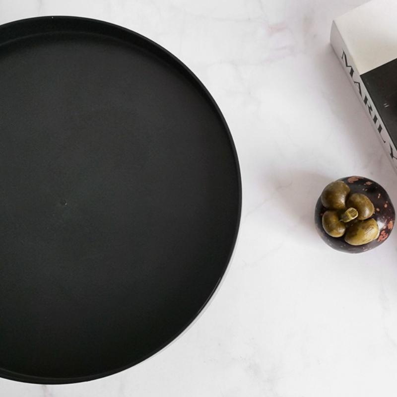 Modern Storage Trays Decorative Table Tray Jewelry Desktop Storage Organizer Kitchen Fruit Bowls Round Home Decor Accessories