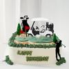 15Pcs Golf Cake Decorations Green Cake Topper Birthday Decorations for Golfers With Cart Flag Golf Balls for Men Sport