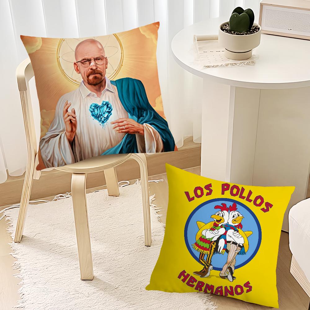 Klasyczny Film Breaking Bad Los Pollos Hermanos Sofa Salon Sypialnia Zagłówek Oparcie Poduszka Kwadratowa Poduszka Poduszka do Drzemki